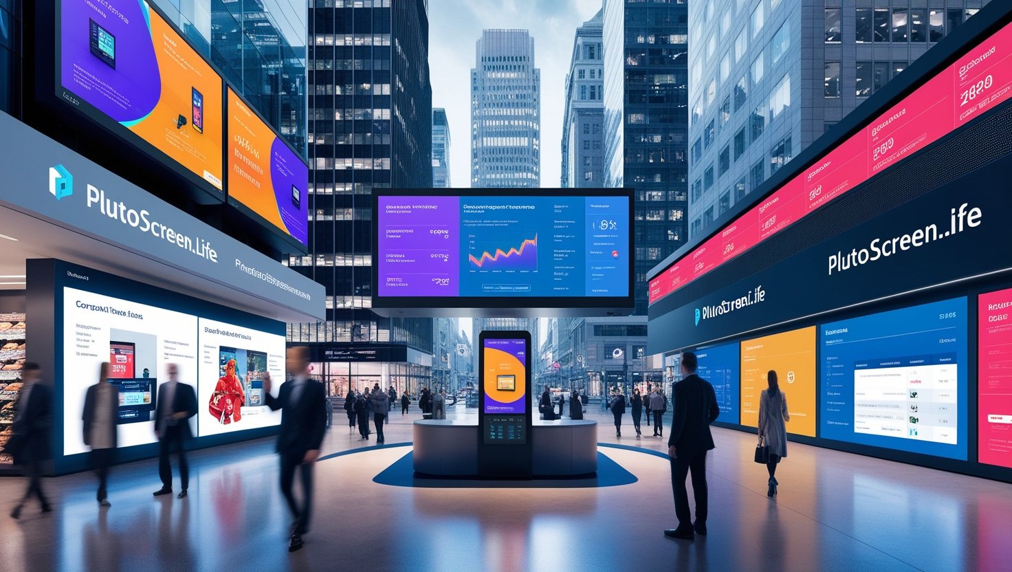 Innovative digital signage solutions from PlutoScreen.life, transforming the future of visual communication and engagement.