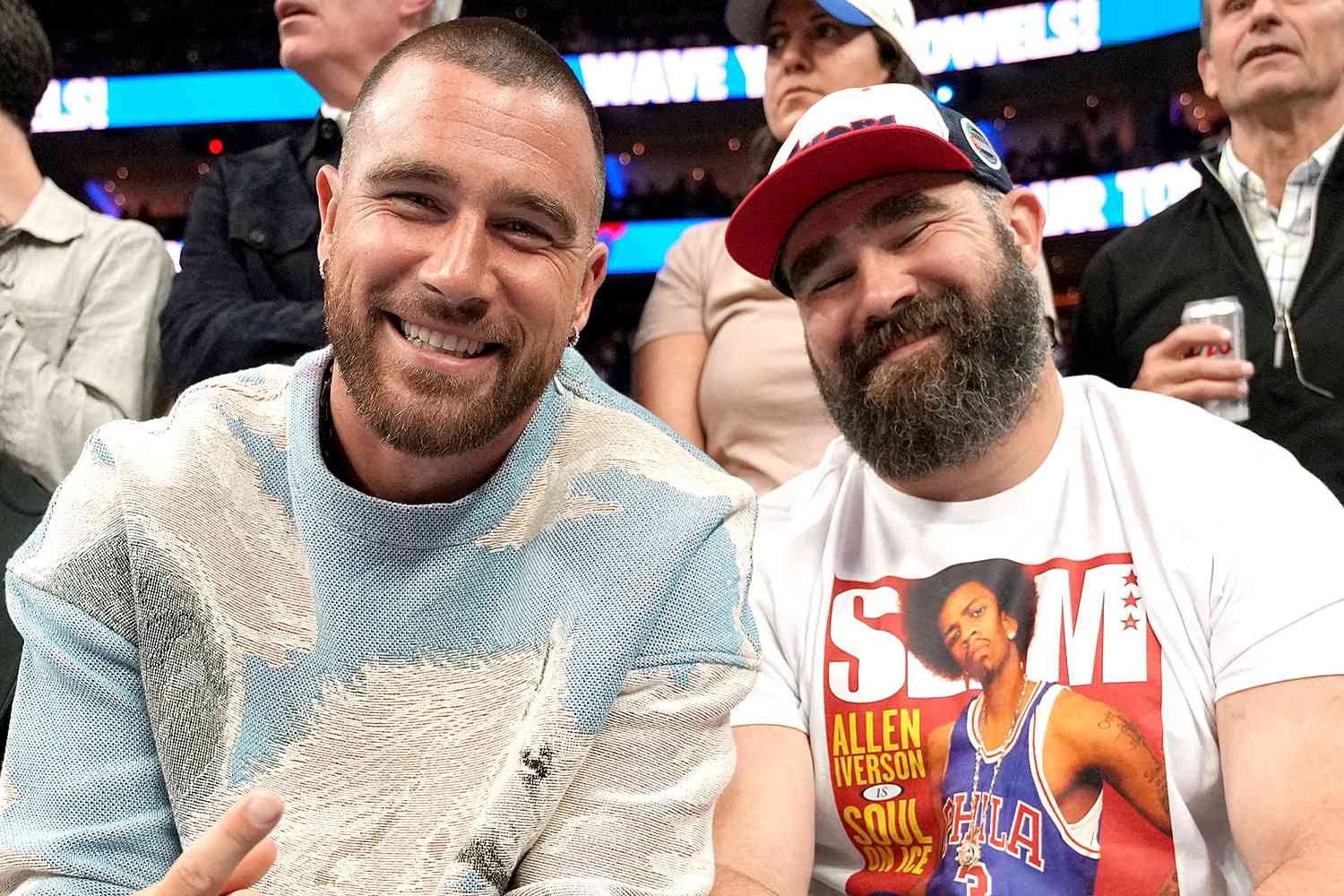 Travis and Jason Kelce share a strong brotherly bond, showcasing their iconic relationship in sports and life.